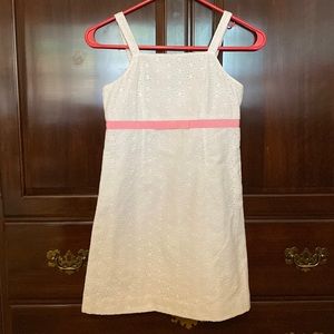 Girls size 10 Lilly Pulitzer white eyelet dress